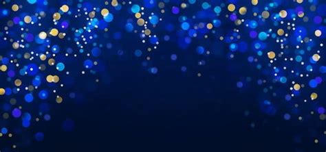 Blue And Gold Sparkle Background