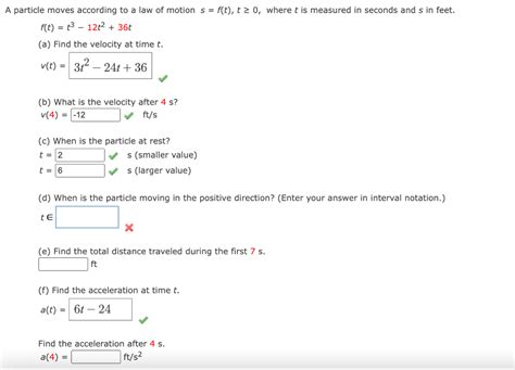 [solved] A Particle Moves According To A Law Of Motion S