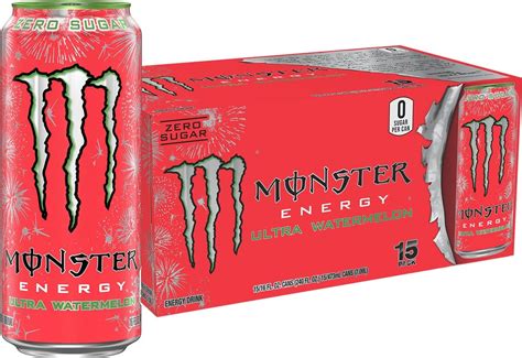 Monster Energy Ultra Red Sugar Free Energy Drink 16