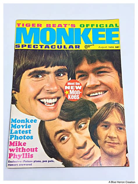 Tiger Beats Official Monkee Spectacular Movie Issue Magazine Vintage The Monkees Magazine