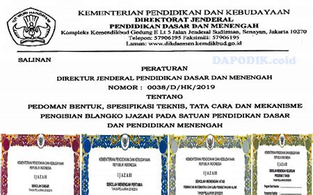 Contoh Penulisan Ijazah Paud Format Akta Piagam Ijazah Paud Tk Kb Tpa