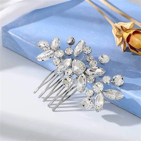 Amazon Catery Crystal Bride Wedding Hair Comb Hair Accessories