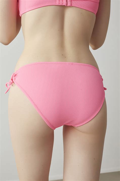 Neon Pembe Ribbed Basic Ring Bikini Altı PLQ81NGE21IY NPM NEON PEMBE