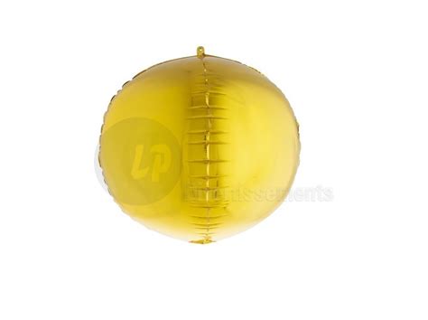 Ballon Aluminium D Rond Or Cm