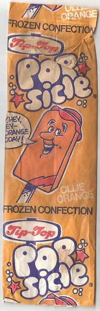 Late 1970s Tip Top Popsicle Ollie Orange Ice Block Wrapper New Zealand A Photo On Flickriver