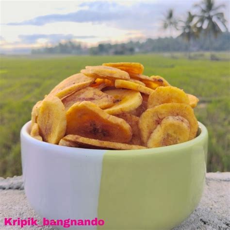 Jual Kripik Pisang Bang Nando Rasa Original Manis Kemasan 500gram