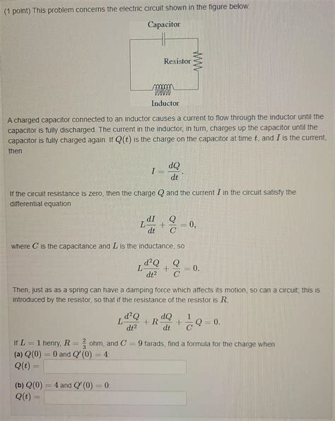 Solved Point This Problem Concerns The Electric Circuit Chegg