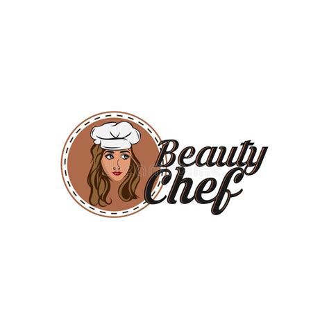 Chef Women Design Isolated On White Background Lady Chef Logo Template