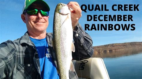 Fishing Quail Creek Reservoir December Rainbows Utah Youtube