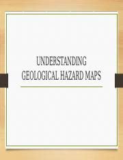 Group Pptx Understanding Geological Hazard Maps Objective At The