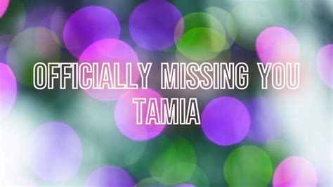 Officially Missing You ‐ Tamia Lyrics Youtube