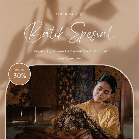 Halaman Gratis Desain Contoh Batik Canva