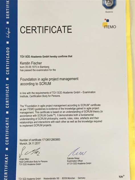 Kerstin Fischer On Linkedin Cool Today I Got My Scrum Certificate I