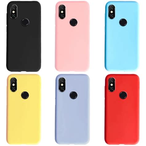 Case Capa Silicone Fina Tpu Para Xiaomi Mi A Lite Escorrega O Pre O