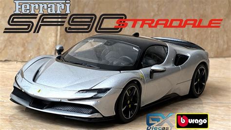 Bburago Ferrari Sf Stradale Signature Series Silver Youtube