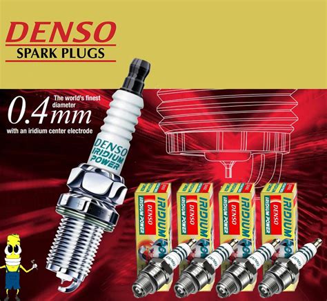 Denso (5312) IK27 Iridium Power Spark Plug Set of 4 | eBay