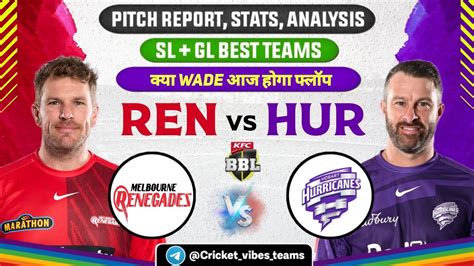 REN Vs HUR Dream11 Prediction REN Vs HUR Dream11 Team Big Bash