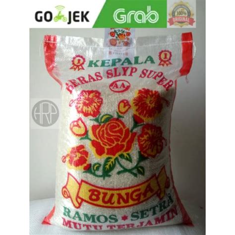 Jual Beras Setra Ramos Slyp PREMIUM Cap Bunga 10KG Cap Kembang