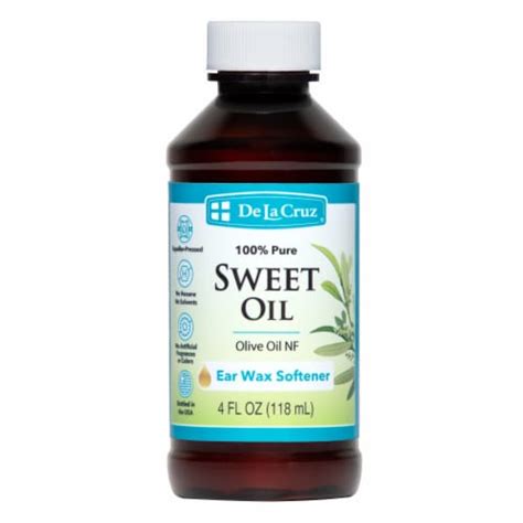 De La Cruz Pure Sweet Oil Ear Wax Softener 4 Fl Oz 4 Fl Oz Kroger