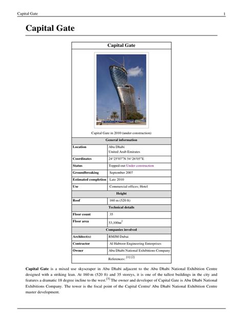 Capital Gate | Engineering | Science