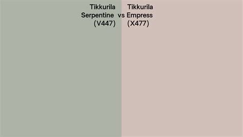 Tikkurila V Serpentine Vs X Empress Side By Side Comparison