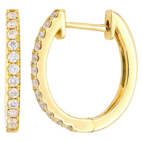 Karat Gold Classic Cashew Hoops At Stdibs