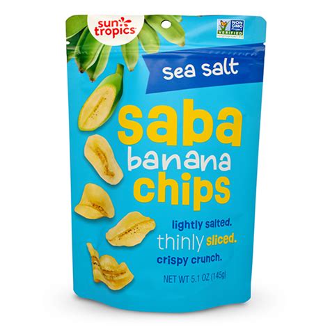 Sea Salt Saba Banana Chips Sun Tropics