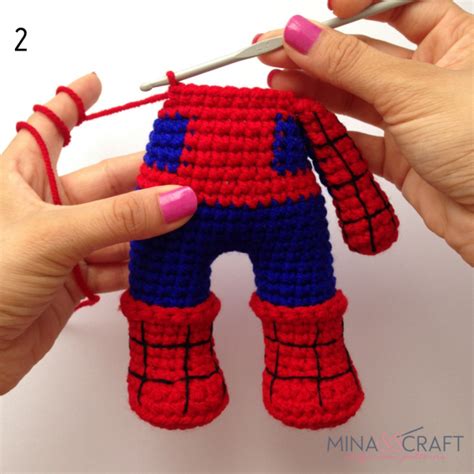 Spider Man Amigurumi Minasscraft Patrones Amigurumis Mu Ecas