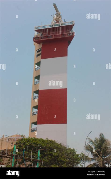 Chennai marina lighthouse hi-res stock photography and images - Alamy