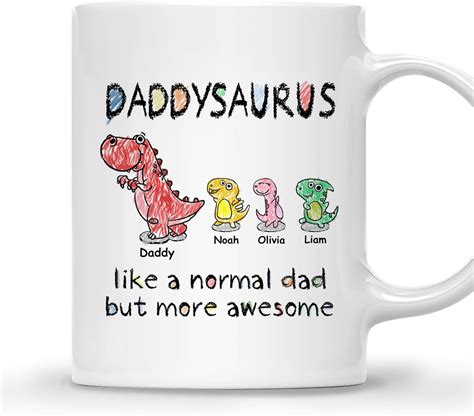 Amazon GOSSBY Personalized Custom Mug 3 Baby Dinosaurs Like