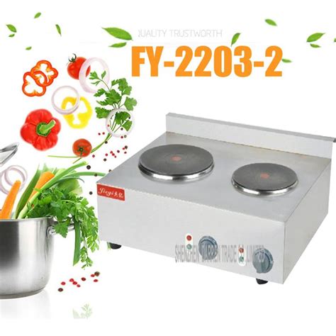 PC The Best Commercial Double Hot Plate For Cooking Electric Stove Burners Stainless Steel