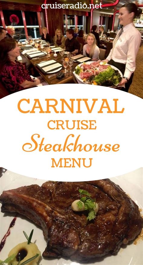 Menu the steakhouse on carnival cruise line – Artofit