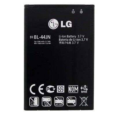 Batterie D Origine LG BL 44JN Pile Pour LG E730 Optimus Sol E400