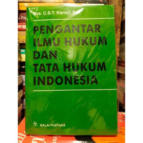 Jual Buku Pengantar Ilmu Hukum Dan Tata Hukum Indonesia Shopee Indonesia