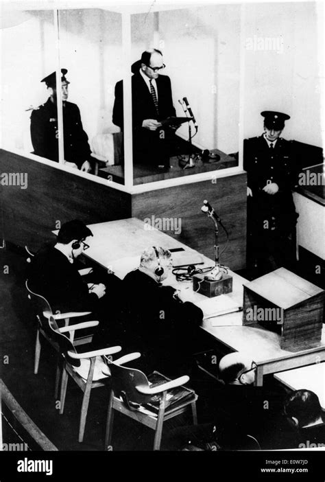 Adolf Eichmann during his trial in Jerusalem Stock Photo - Alamy