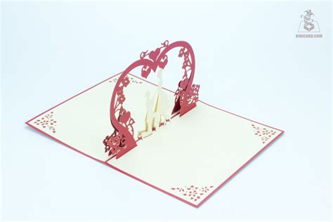 Romantic Pop Up Card Kiricard