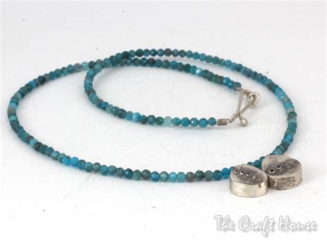 Silver Necklace With Apatite