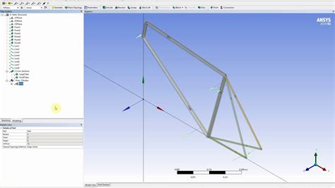 Bicycle Frame With Beam Elements ANSYS Workbench YouTube