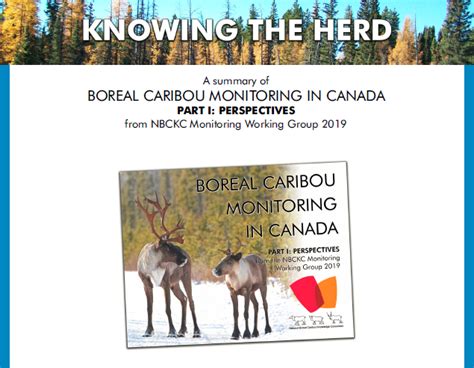 Knowing The Herd A Summary Of Boreal Caribou Monitoring In Canada Part