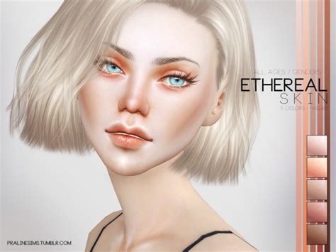 The Sims Resource Ethereal Skin By Pralinesims • Sims 4 Downloads