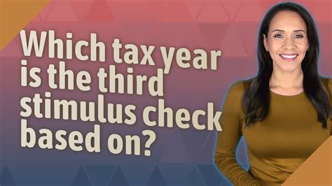 Which Tax Year Is The Third Stimulus Check Based On Youtube