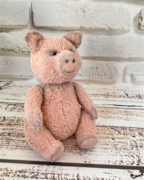 Teddy Pig Sewing Pattern Pdf Plush Pattern 6 Inches Pig Etsy