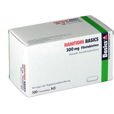 Ranitidin Basics 300 Mg 100 St Shop