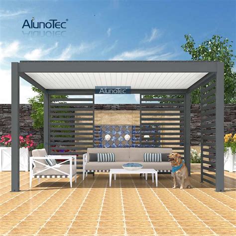 Alunotec Garden Aluminium Outdoor X M Louver Roof Waterproof Patio