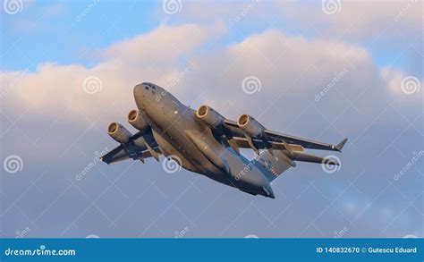 Boeing C-17 Globemaster III Landing Editorial Image | CartoonDealer.com ...