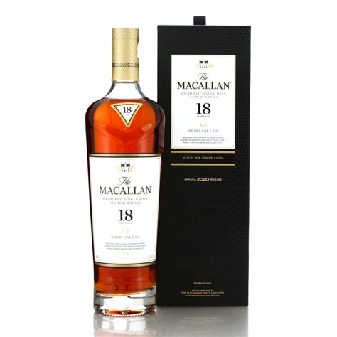 Macallan 18 Year Old Sherry Oak 2020 Release 75cl Us Import Whisky