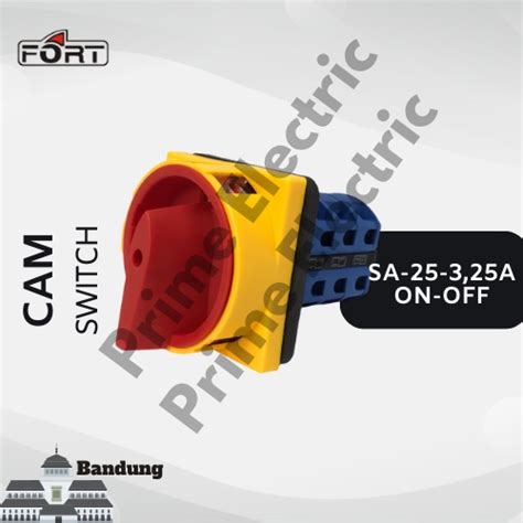 Jual Rotary Switch SFT20 2 3 SA16 ON OFF 3P MERK Fort Selector Saklar