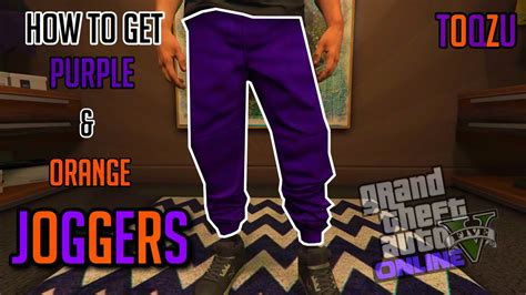 How To Get Orange And Purple Joggers In Gta Online Male Female