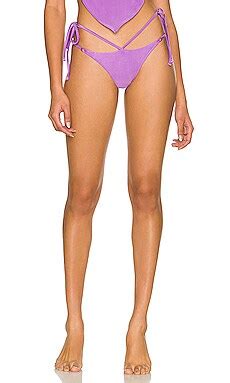 Frankies Bikinis Indy Satin Bikini Top In Violet Revolve