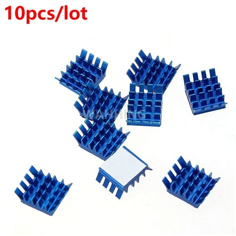 10pcs Computer Cooling Fin Radiator Aluminum Heatsink Heat Sink For Electronic Heat Dissipation